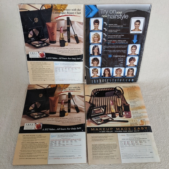 Vintage Y2K Hairstyles Spring Summer Sexy Long Short Ephemera Magazine 4 Lot Set - Picture 14 of 15